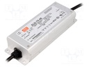 Power supply: switched-mode; LED; 76.8W; 48VDC; 1.6A; 180÷295VAC