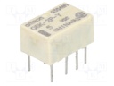 Relay: electromagnetic; DPDT; Ucoil: 5VDC; 0.3A/125VAC; 1A/30VDC