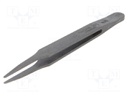 Tweezers; non-magnetic,high rigidity; Tip width: 2mm; ESD