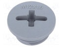 Stopper; M12; IP68; Mat: polyamide; dark grey; with seal