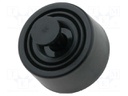 Quick mounting foot; black; polyetylene; A: 10.2mm; B: 30mm; C: 28mm