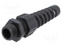 Cable gland; with strain relief; M16; IP68; Mat: polyamide; black