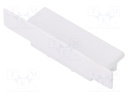 Cap for LED profiles; white; ABS; Application: VARIO30-06