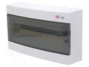 Enclosure: for modular components; IP40; white; No.of mod: 18