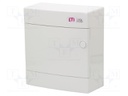 Enclosure: for modular components; IP40; white; No.of mod: 8; ABS