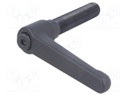 Lever; adjustable; Thread len: 80mm; Lever length: 92mm