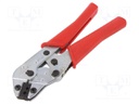 Tool: for crimping; ring terminal; 0.1÷0.5mm2