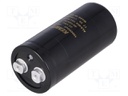 Capacitor: electrolytic; 100000uF; 25VDC; Leads: screw; ESR: 9mΩ