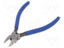 Pliers; side,cutting; PVC coated handles; 155mm