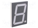 Display: LED; 7-segment; 101.6mm; 4"; No.char: 1; red; 30÷60mcd