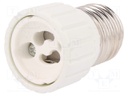 Lampholder: adapter; Body: white; Ø: 34mm; L: 54mm; for lamp