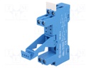 Socket; 10A; 250VAC; Mounting: DIN; Leads: screw terminals; IP20