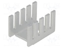 Heatsink: moulded; U; TO202,TO220; L: 19.05mm; W: 13.21mm; H: 12.7mm