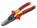 Cutters; for cutting copper and aluminium cables; 1kVAC; 210mm