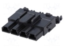 Plug; wire-board; female; Series: Mini-Fit Sr; 10mm; PIN: 4; 600V