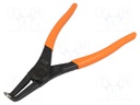 Pliers; internal circlip; Ring: external; Pliers len: 200mm