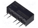 Converter: DC/DC; 1W; Uin: 10.8÷13.2V; Uout: 12VDC; Uout2: 12VDC