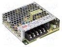 Power supply: switched-mode; modular; 76.8W; 48VDC; 99x97x30mm