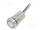 Switch: capacitive; Pos: 2; SPST-NO; 0.01A/12VDC; IP68; OFF-ON; 20mΩ