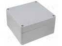 Enclosure: multipurpose; X: 180mm; Y: 180mm; Z: 101mm; EUROMAS; IP66