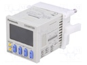 Counter: electronical; 2x LCD; pulses; 9999; SPDT; Cutout: 45x45mm