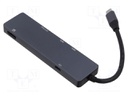 USB 3.0; 0.15m; Enclos.mat: aluminium; Accessories: hub USB
