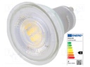 LED lamp; neutral white; GU10; 230VAC; 730lm; 6.7W; 60°; 4000K