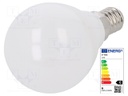 LED lamp; neutral white; E14; 220/240VAC; 470lm; 5.5W; 180°