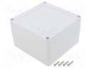 Enclosure: multipurpose; X: 120mm; Y: 120mm; Z: 75mm; ZP; ABS; gasket