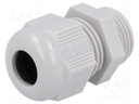 Cable gland; PG11; IP68; Mat: polyamide; grey