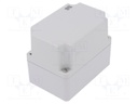 Enclosure: multipurpose; X: 75mm; Y: 110mm; Z: 90mm; INDUSTRIAL; grey