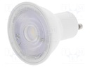 LED lamp; neutral white; GU10; 230VAC; 420lm; 4.7W; 36°; 4000K