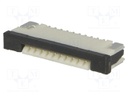 Connector: FFC (FPC); horizontal; PIN: 10; ZIF,bottom contacts