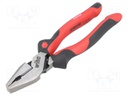 Pliers; universal; 200mm; Industrial; Blade: about 64 HRC