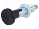 Indexing plungers; Thread: M8; Plating: zinc; Mat: steel; 5mm