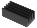 Heatsink: extruded; black; L: 17mm; W: 8mm; H: 6mm; 42K/W; aluminium