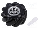 Robot.access: left wheel; Colour: black; Pcs: 1; Plating: rubber