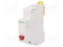 Module: pushbutton switch; 250VAC; 20A; DIN; monostable