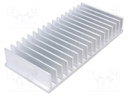 Heatsink: extruded; grilled; L: 70mm; W: 150mm; H: 25mm; aluminium