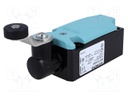 Limit switch; lever R 27mm, plastic roller Ø19mm; NO + NC; 10A