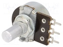 Potentiometer: shaft; single turn; 47kΩ; 100mW; ±20%; THT; 6mm