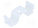 Screw mounted clamp; polyamide; natural