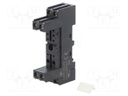 Socket; PIN: 8; 10A; 250VAC; Mounting: DIN,on panel; Series: HF115F