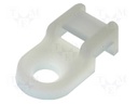 Screw mounted clamp; polyamide; natural; B: 4.2mm; H: 6.2mm; W: 10mm