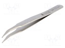 Tweezers; 120mm; Blades: curved; SMD