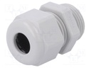 Cable gland; PG11; IP68; Mat: polyamide; light grey; UL94V-0