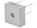 Single-phase bridge rectifier; Urmax: 600V; If: 25A; Ifsm: 400A