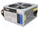 Power supply: computer; ATX; 400W; Features: fan 12cm