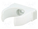 Bracket; ØBraid : 31.4mm; polypropylene; Colour: light grey