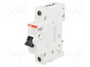 Circuit breaker; 230VAC; Inom: 0.5A; Poles: 1; DIN; Charact: C; 6kA